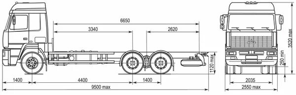 Маз расстояние. МАЗ 6312а8 габариты. Габариты МАЗ 5340а5. Габариты МАЗ 6312с5. МАЗ 5340 Размеры.