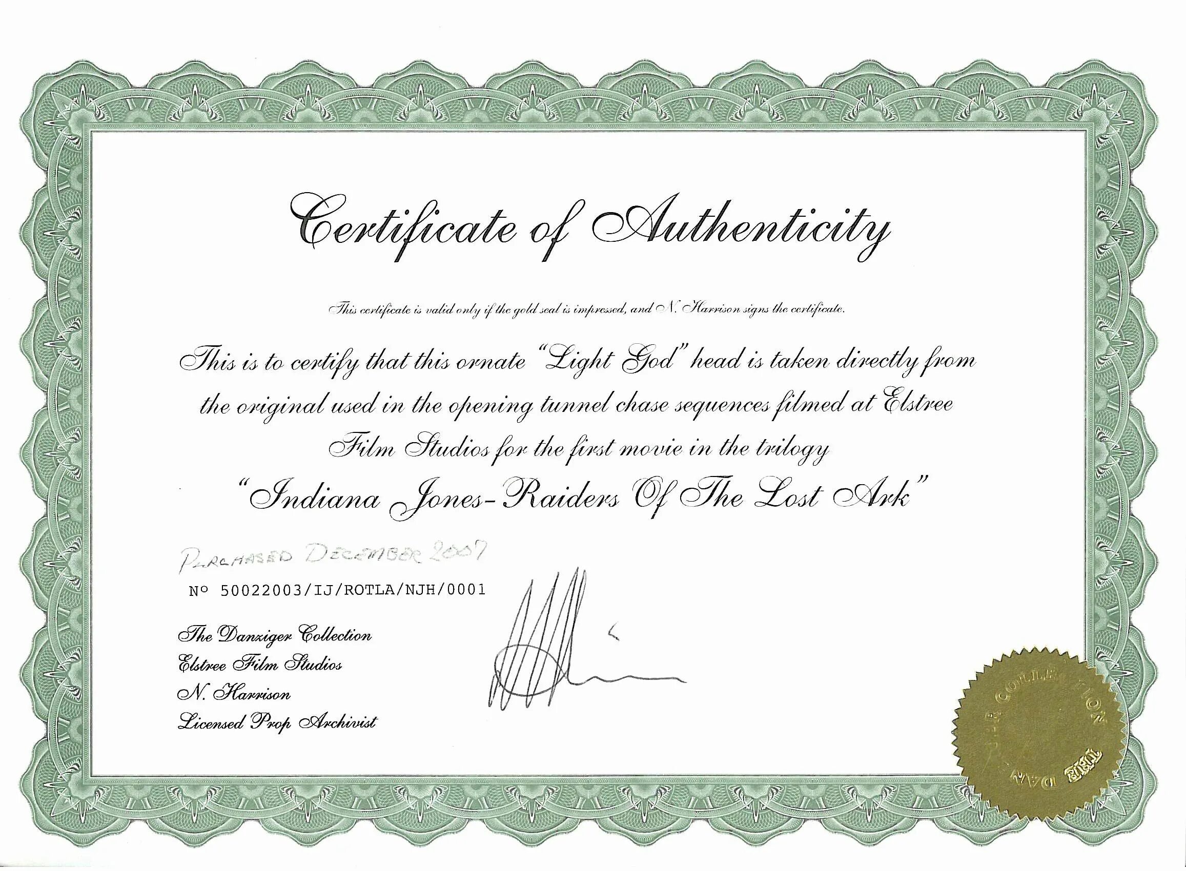 Certificate of authenticity. Certificate of authenticity Sample. COA - Certificate of authenticity.