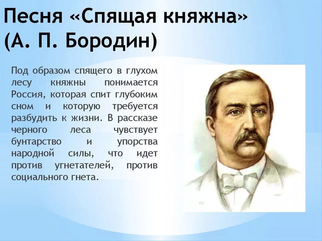 Бородин известные произведения. А. П. Бородин.