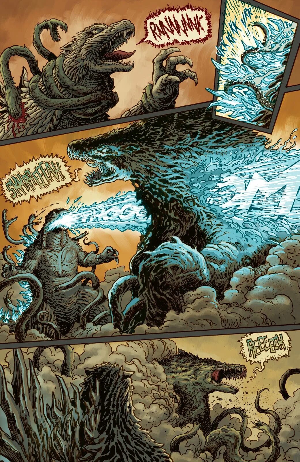 Годзилла читать. Godzilla cataclysm. годзилла комикс. годзилла комикс 2014. комикс про годзиллу 2014.