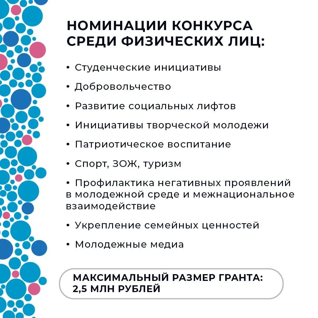 Названия номинаций конкурса росмолодежь гранты. Номинации проектов Росмолодежь. Росмолодёжь Гранты номинации. Номинации конкурса грантов Росмолодежи. Грантовые конкурсы для физических лиц.