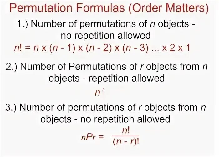 Функция permutations. Permutation formula. product и permutation. combinations and permutations. product permutations combinations.