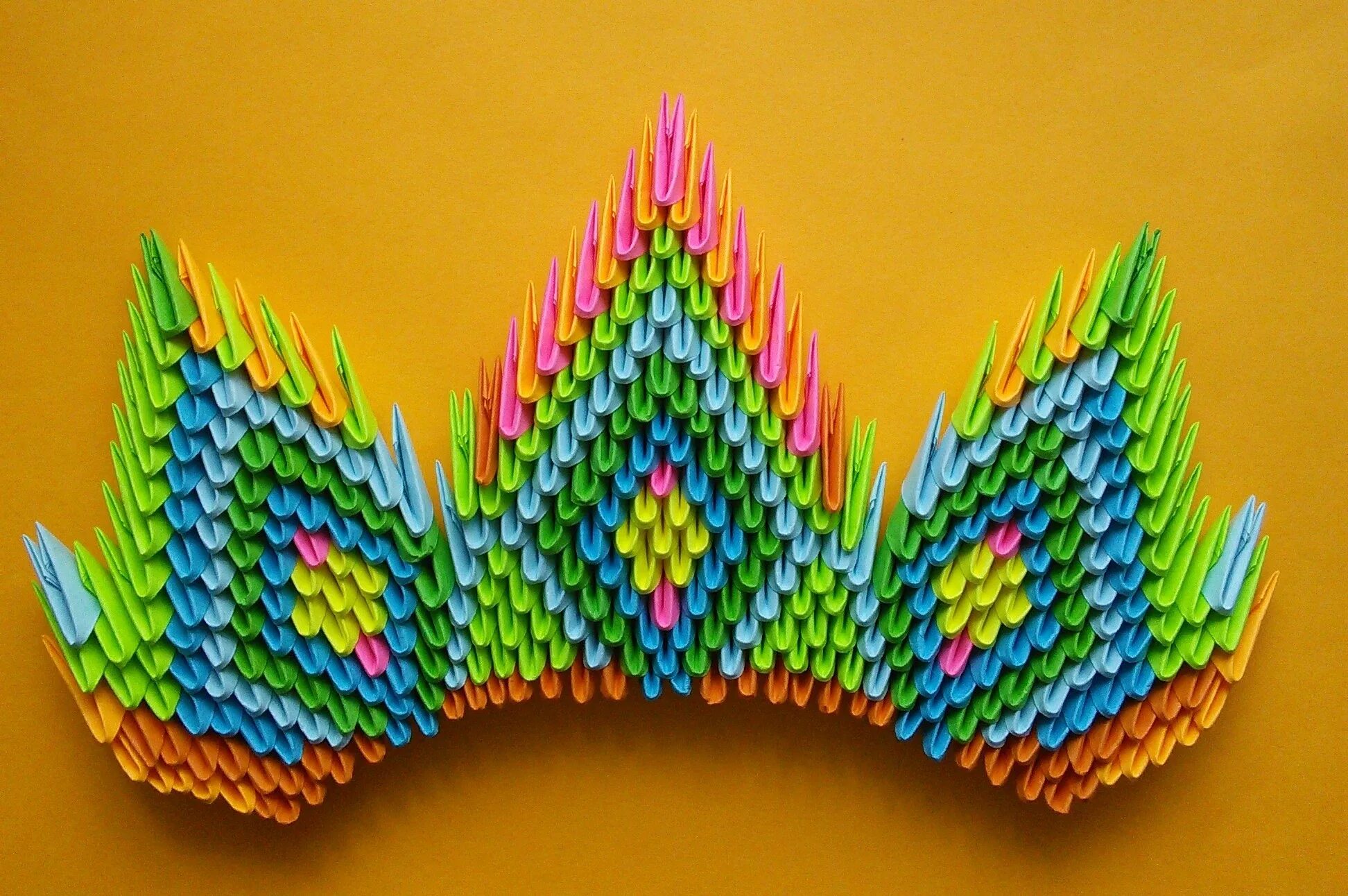 Модульное оригами. Фигуры из модулей. Аппликация из модулей. Модульное оригами для детей.