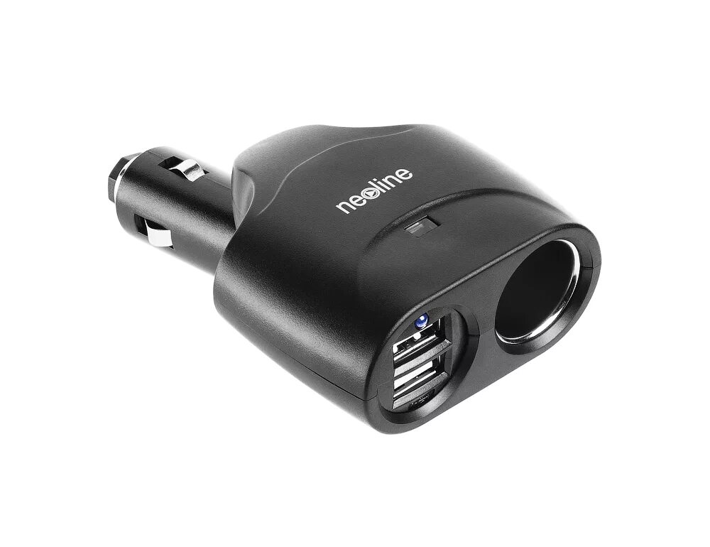 Разветвитель в прикуриватель с usb. 5a (black). 1а. 12/24в с usb ат08580. Разветвитель в прикуриватель с usb.