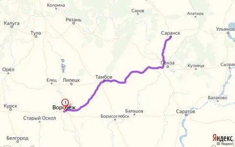 Новосибирская воронеж на карте