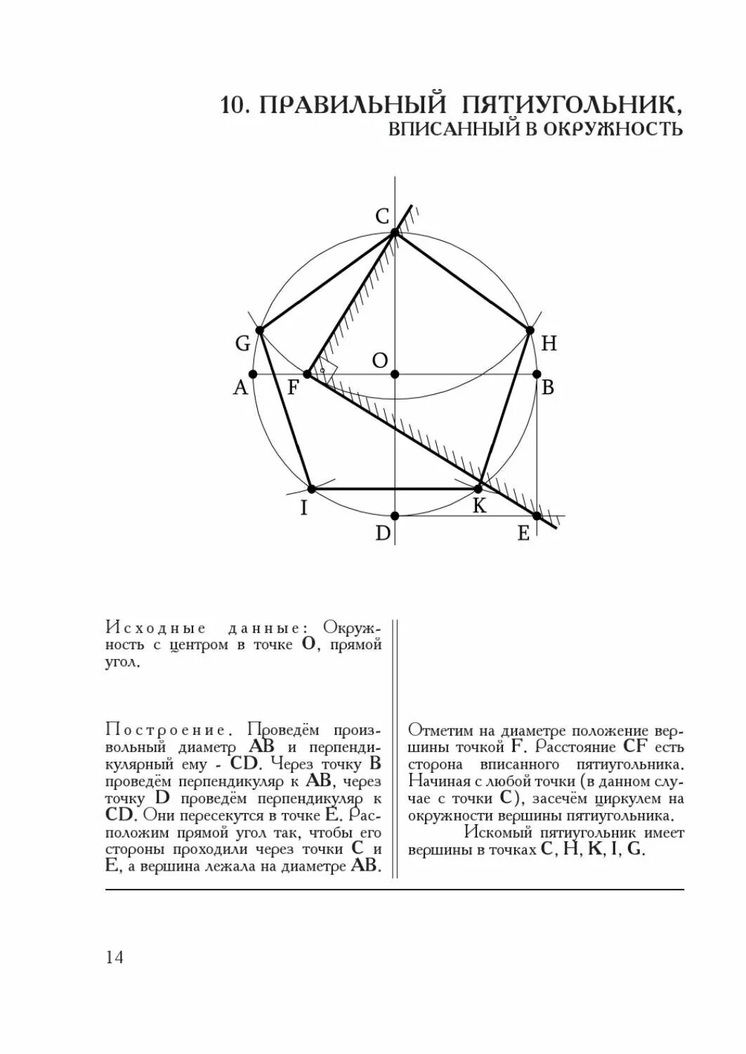 Вычислить сторону пятиугольника. Формулы для вписанного пятиугольника. правильный пятиугольник формула построения. алгоритм построения правильного пятиугольника. построение правильного пятиугольника.