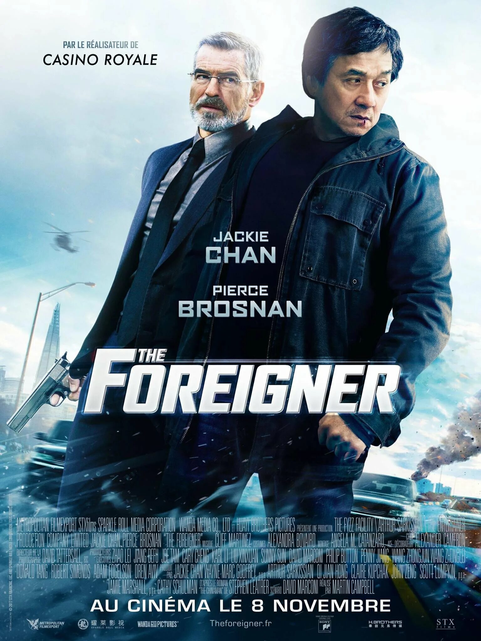 Постеры 2017. Иностранец 2017 Постер. The Foreigner Джеки Чан. The Foreigner обложка 2017. Пирс Броснан иностранец.