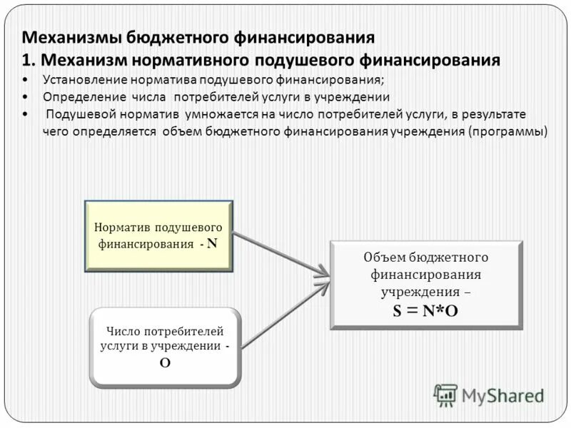 механизмы бюджетной системы