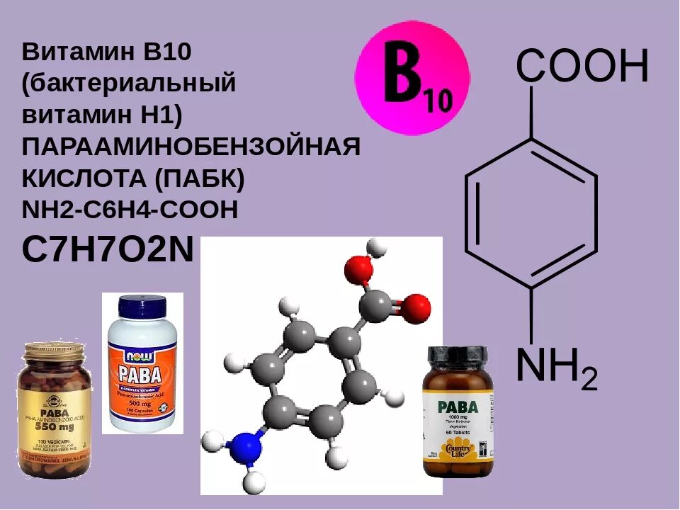 Пара-аминобензойная кислота (ПАБК, витамин в10). Витамин н1 парааминобензойная кислота. Витамин в10 формула. Парааминобензойная кислота (витамин b10). Витамин п 1