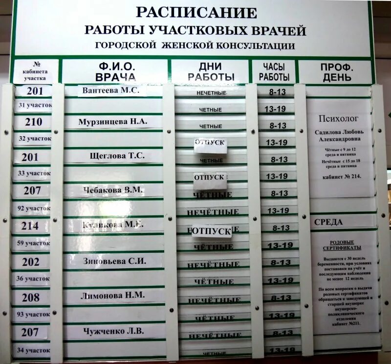 Расписание работы врачей женская консультация. Расписание работы женской консультации. График женской консультации. Расписание приема врачей в женской консультации. График приема врачей женской консультации.