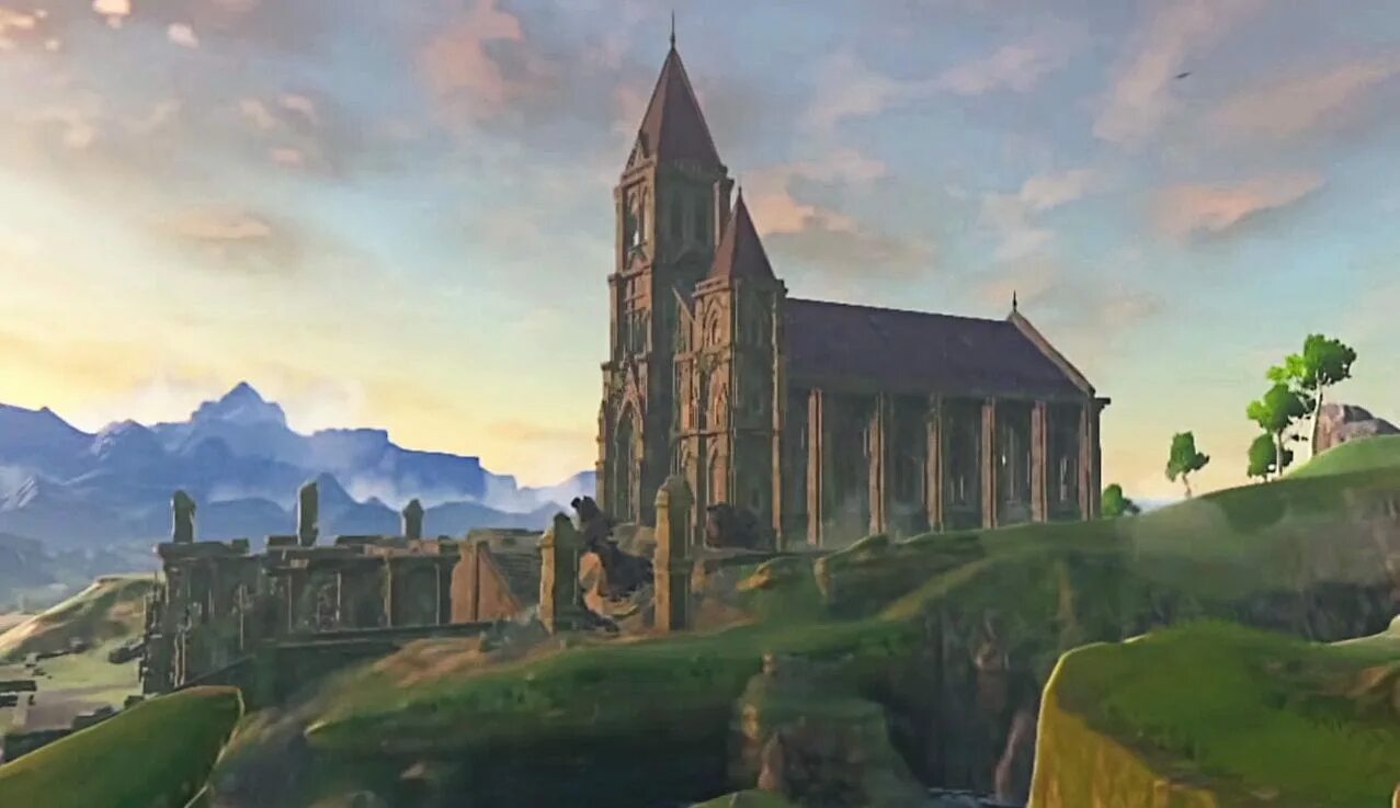 Zelda tears of the kingdom храм. Храм времени Зельда. Legend of Zelda храм времени. Замок Хайрул Breath of the Wild. Temple of time Breath of Wild.