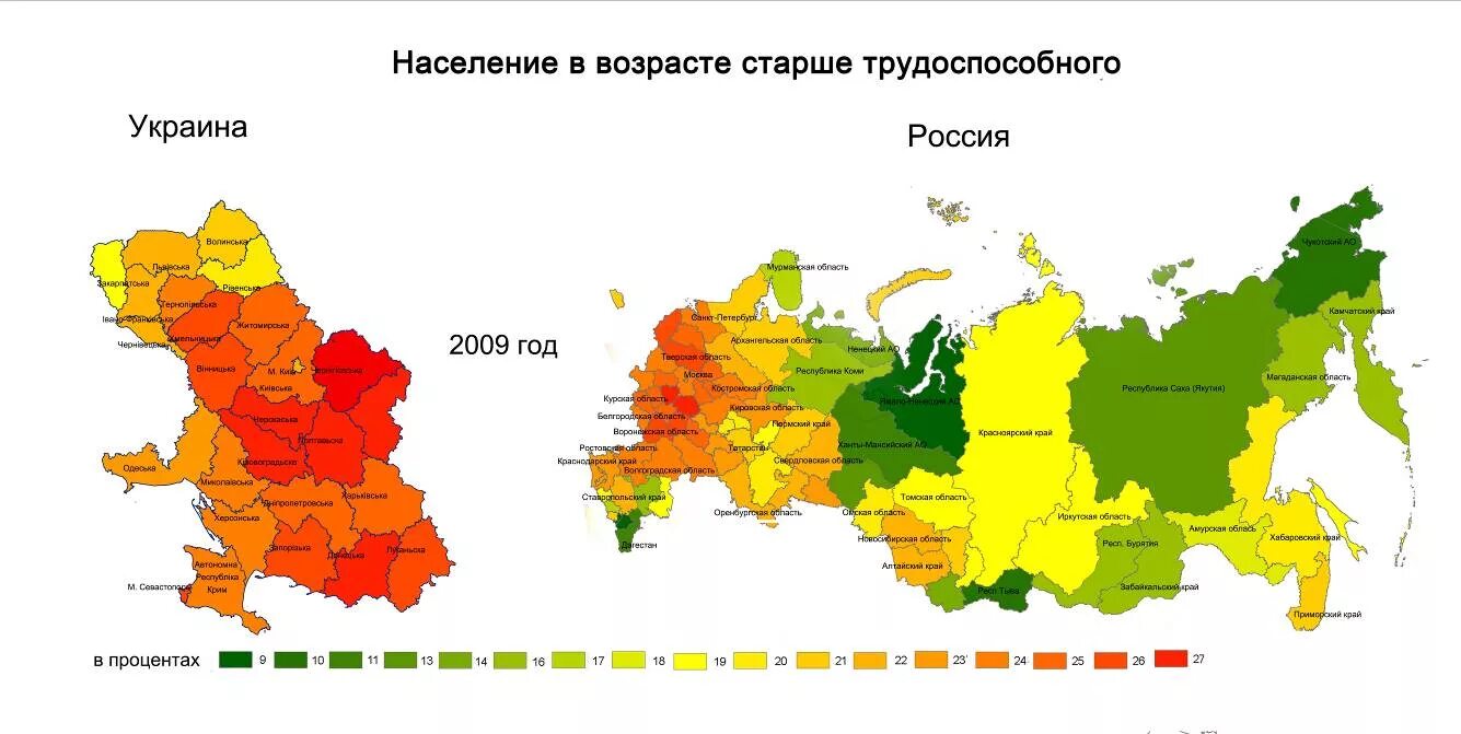 Возрастное население России на карте. Возрастной состав населения России карта. Карта возрастной структуры населения России. Процент молодого населения России по регионам.