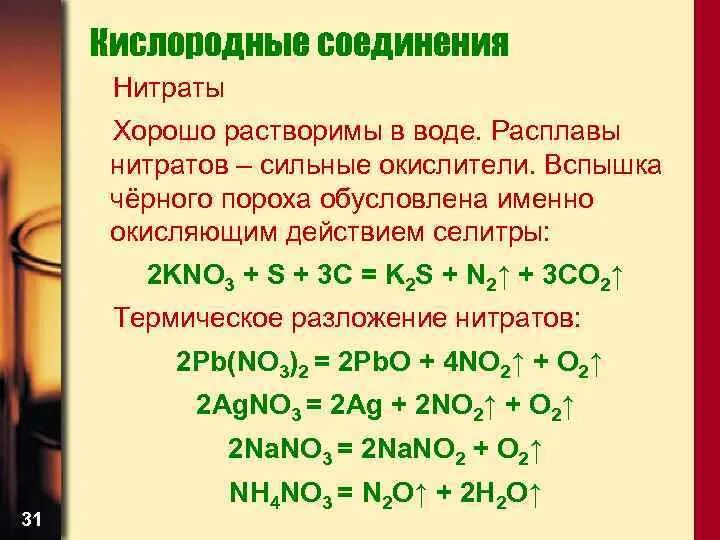 Нитраты в расплавах щелочей. Термическое разложение нитратов. Термическое разложение нитратов таблица. Нитраты сильные окислители.