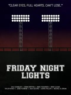 Friday Night Lights Minimalist Poster.