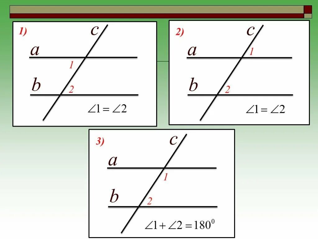 Урок по геометрии 7 класс параллельные прямые. 2 Признак параллельности прямых 7 класс. Параллельные прямые признаки параллельности. 3 Признака параллельности прямых 7 класс. Второй признак параллельности прямых чертеж.