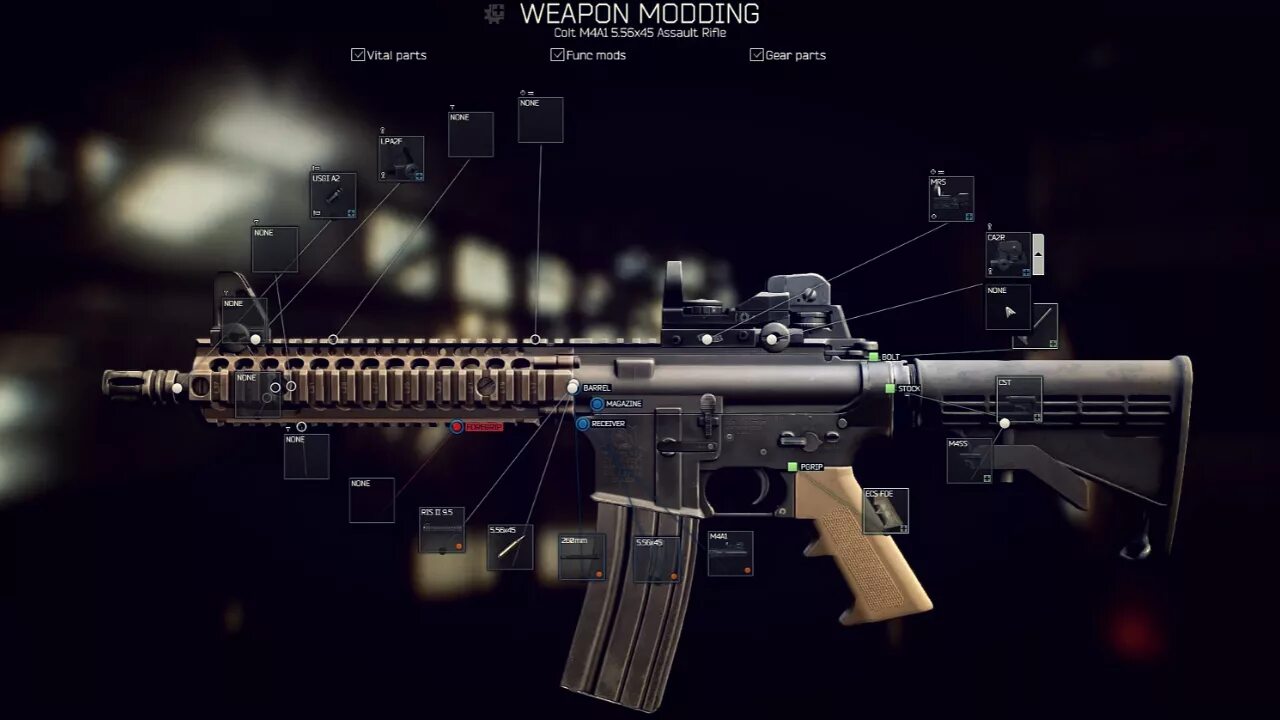 Tarkov spt aki profile editor. Тарков кастомизация оружия. escape from tarkov кастомизация. бнти модуль 3м тарков. м4 эскейп фром тарков.