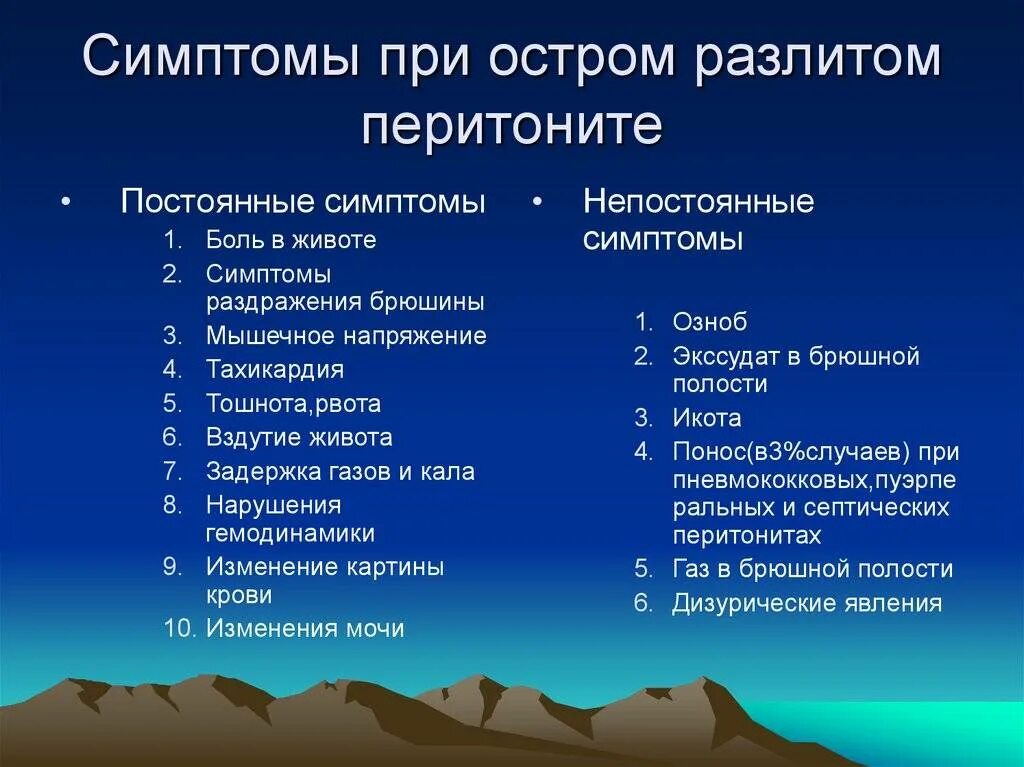 Симптомами являются
