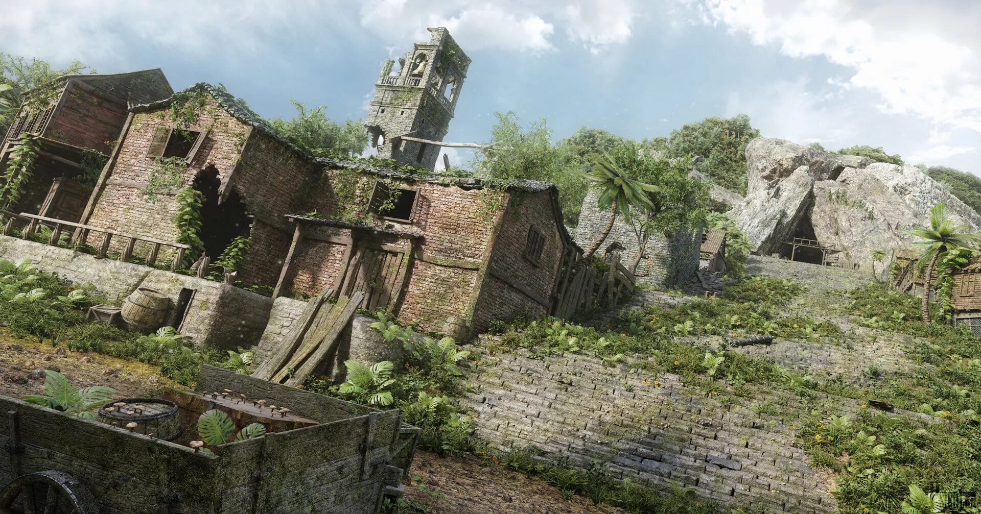Uncharted 4 environment. Uncharted дом. Места из игр. Дом из Uncharted 4. Abandoned village