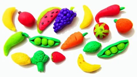 Лепить из пластилина фрукты