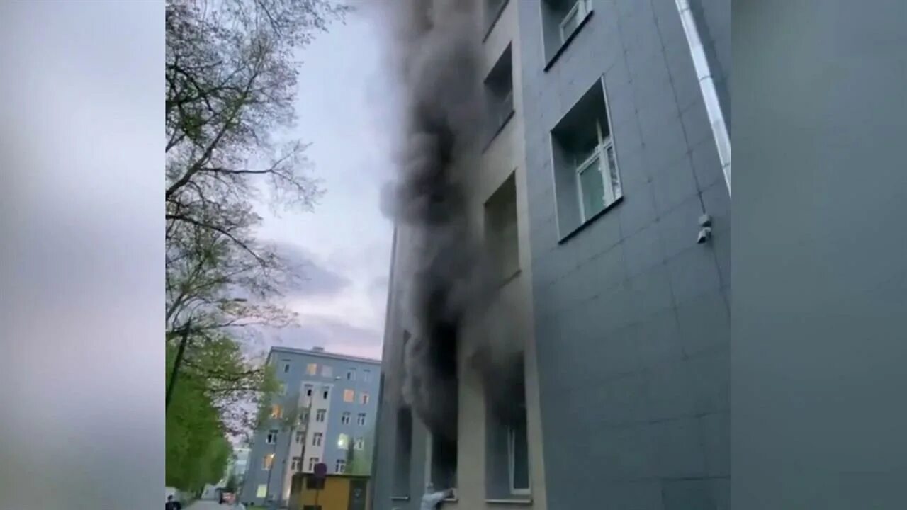 Пожар в Москве. Пожар в ЦКБ.