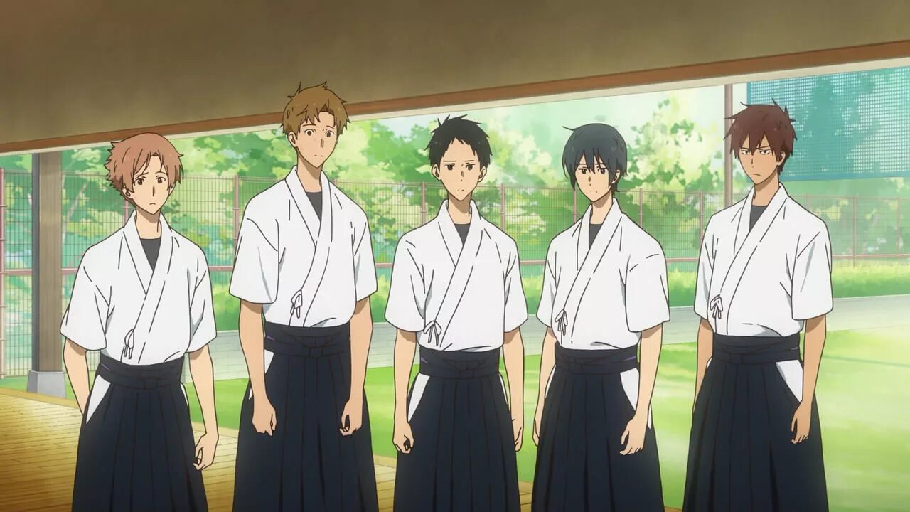 Tsurune Kazemai Koukou. Kazemai Koukou Kyuudoubu. Старшая школа чеболей 57