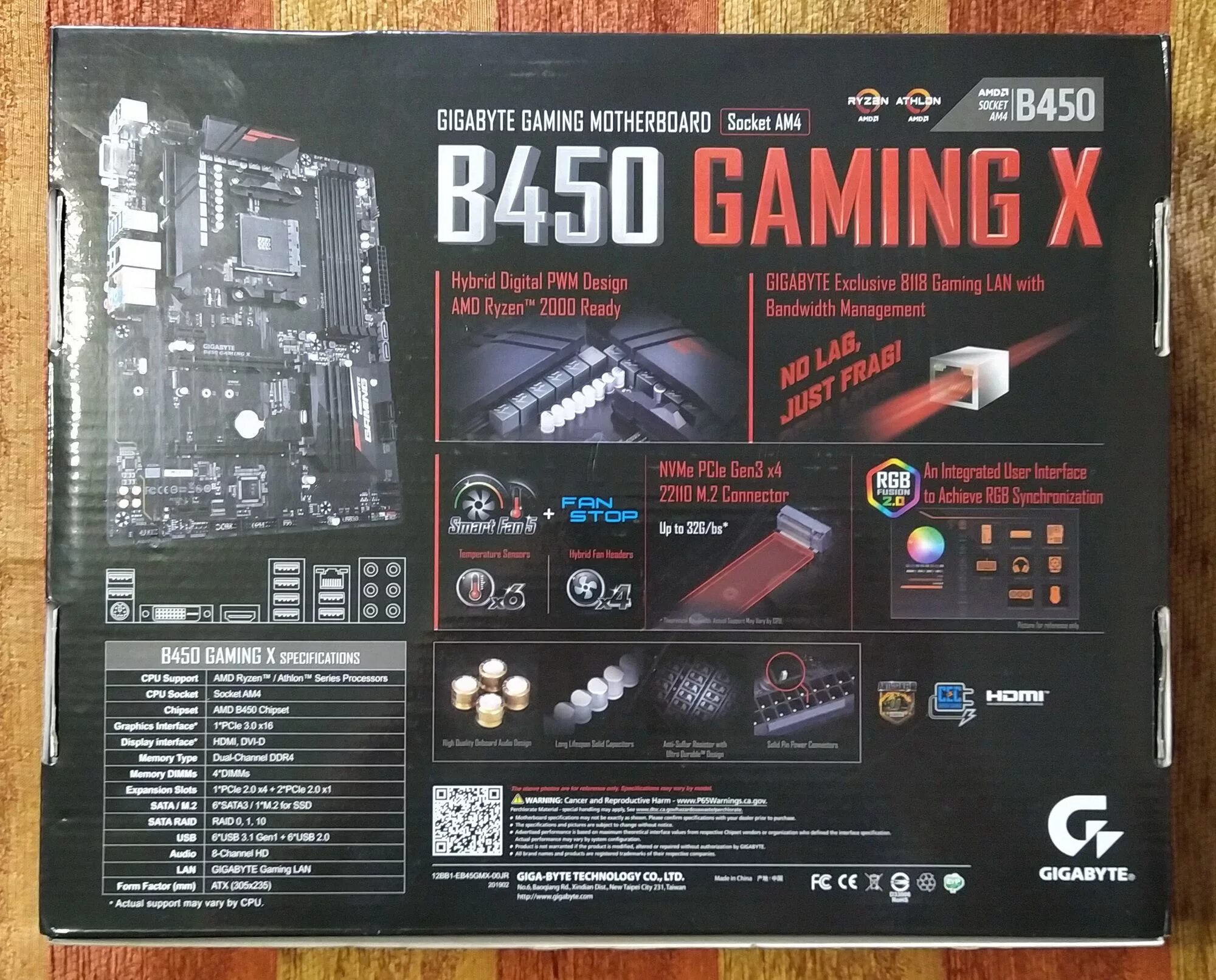 Плата b450 gaming x