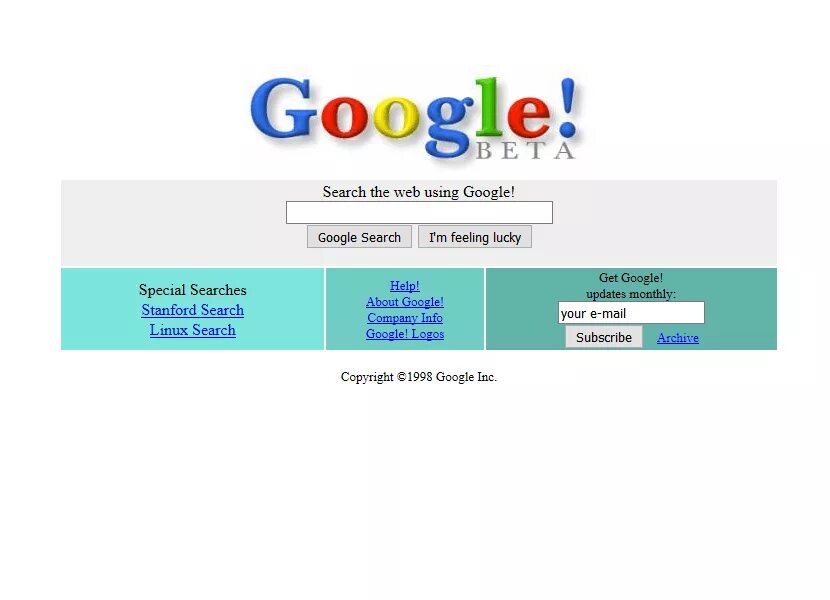 Google reply. Первый гугл. 1 Версия гугл. Гугл 1998. Самая первая страница гугл.