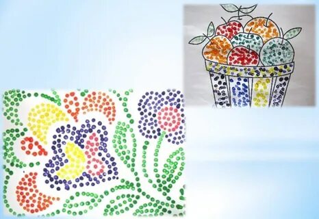 Рисуем ватными палочками 2 класс