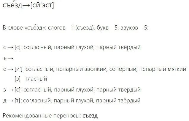 Фонетический анализ слова поем. Фонетический разбор слова съезд. Съезд звуковой разбор. Съезд звуковой анализ. Звукобуквенный анализ съезд.