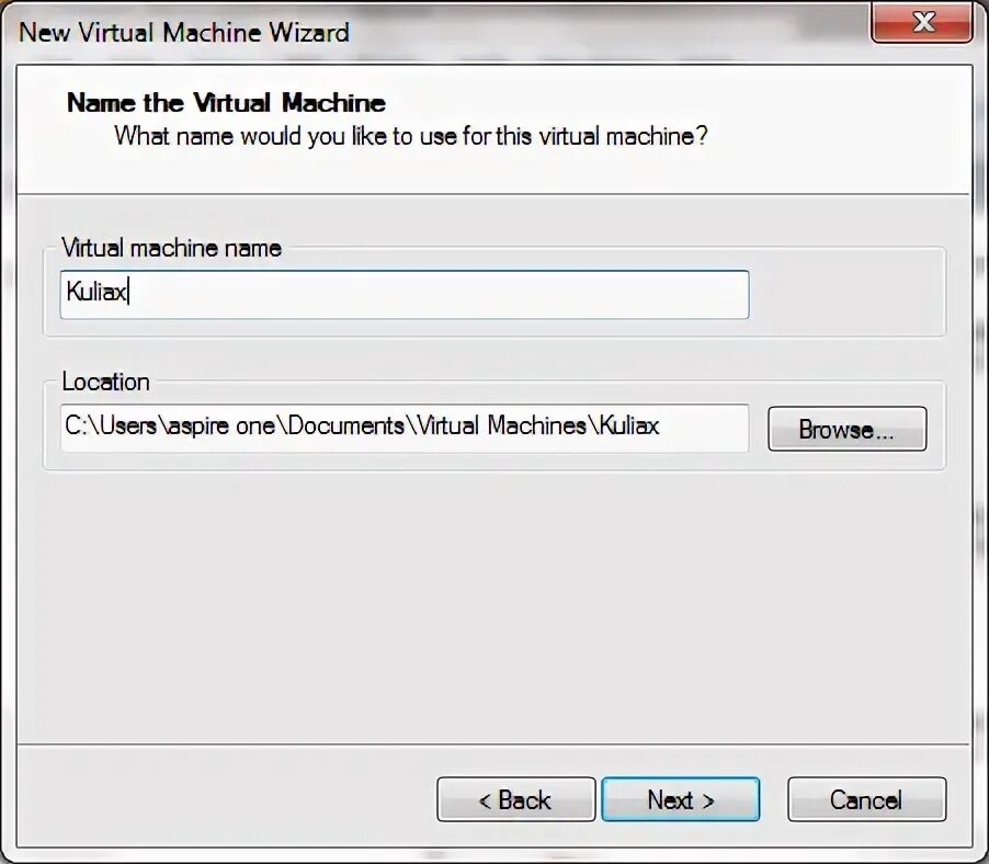 Vm name. Vm name