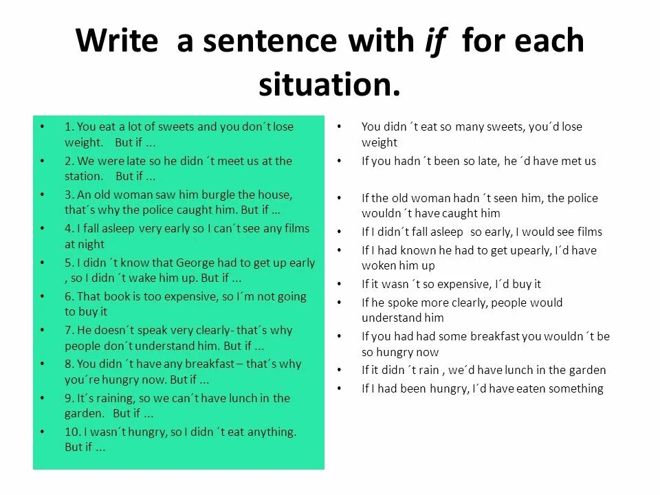 Write a tag for each sentence перевод на русский язык. Sentences with if. Sentences перевод. Ответы к write a tag for each sentence. For each situation write a