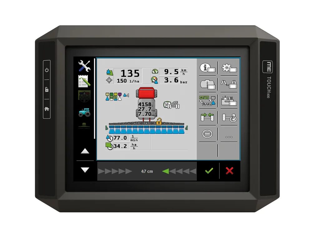 Монитор Touch 800 Gaspardo. Touch 800 Terminal. Навигационные системы для сельхозтехники. ISOBUS терминал. Универсальный терминал