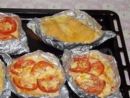 Лодочки в фольге в духовке