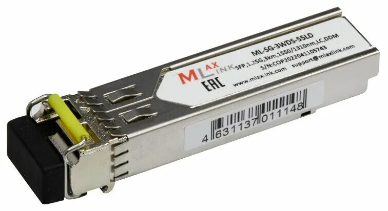 Mlaxlink ml-sg-01utp-sgmrj. 1. Sfp-s1sc13-g-1310-1550. Одноволоконный модуль sfp-wdm-3км-1550nm. 25 gb.