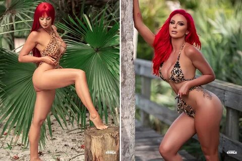 Wrestling stunner Harley Cameron melts fans as she shows off her wild side ...