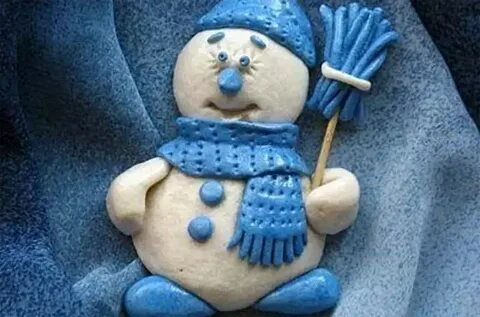 Снеговик из соленого