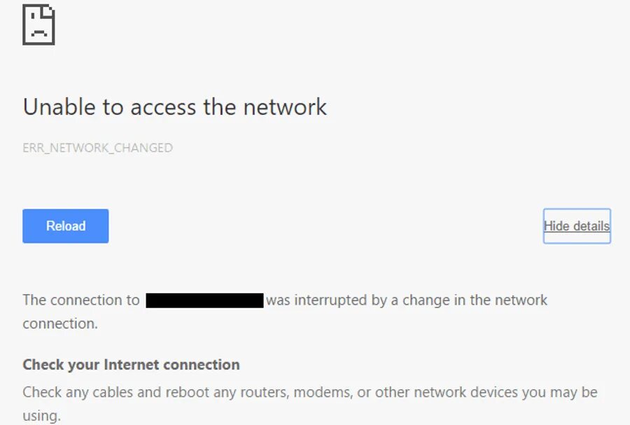 Error network changed. Err_network_changed. rr_network_changed. err_network_changed как исправить. error -21 (network_changed) the network changed..