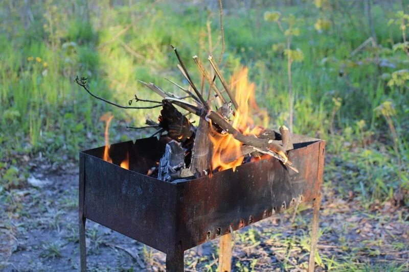 Разведение открытого огня и использование. Мангал на природе. Мангал для костра. Мангал с огнем. Мангал в лесу.