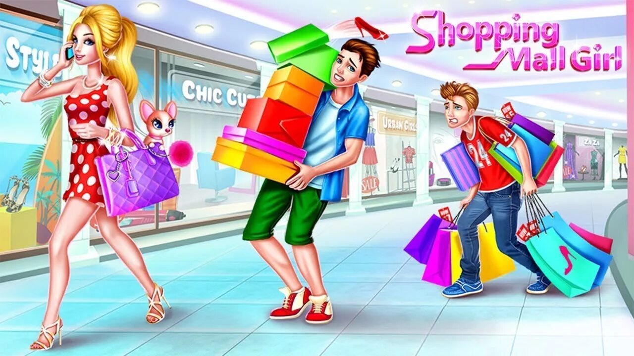 My shopping games. Шоппинг картинки. Девочка шоппинг. Торговый центр мультяшный.