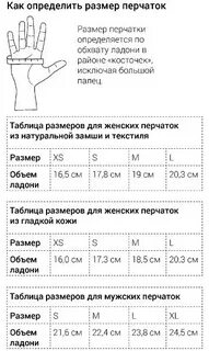 Размер перчаток женских как определить кожаных