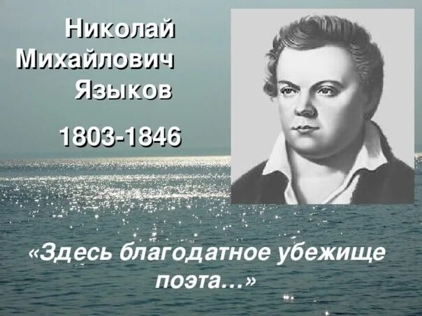 Писатель н языков. Николая Михайловича Языкова (1803-1846. Н.языков биография.