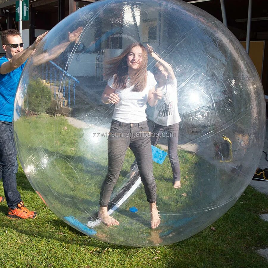 Зорб шар Водный шар. Надувной мяч Zorb из ТПУ 0,08 мм, 1 м, 1,2 м, 1,5 м, 1,7 м. Прозрачный надувной шар. Прозрачный шар для человека.