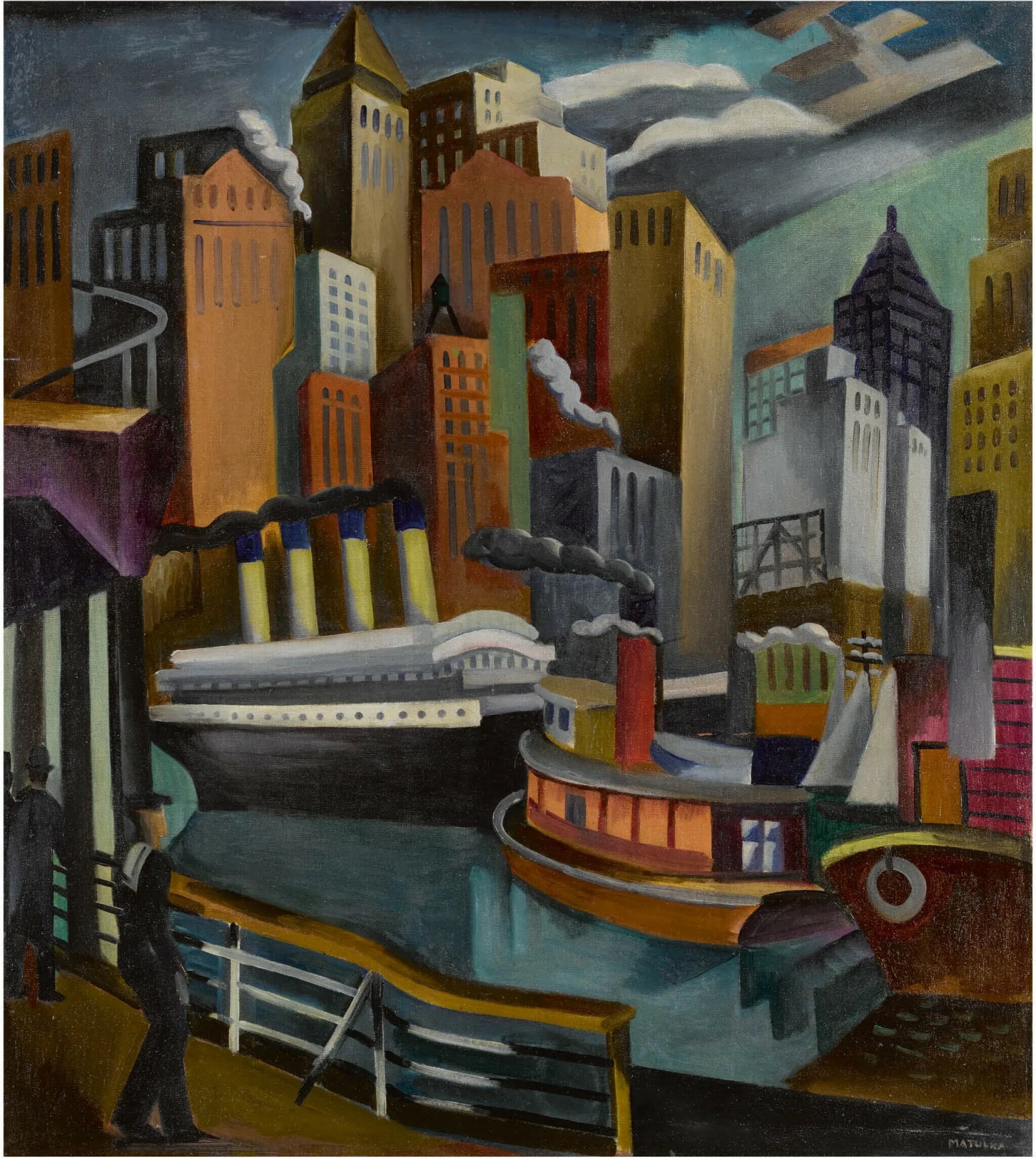 Modern americans. Matulka, Jan (1890-1972). Городской пейзаж модернизм. Американский модернизм. Модернизм картины.