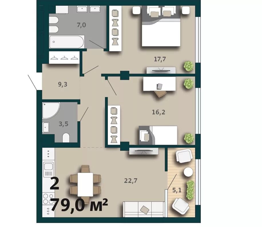 Дизайн проект квартиры евротрешка Pin on планировка и дезаин квартиры 3d house plans, House styles, House plans
