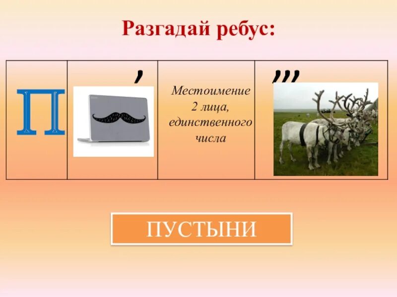 Ребус пустыня. Ребус местоимение. Ребусы про природные зоны. Ребусы на тему местоимения. Ребус зона