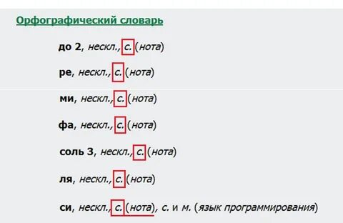 Слова со словом нота