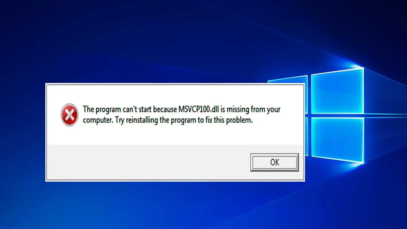 Программа ошибки windows 10. Msvcp100.dll. Ошибка виндовс 7. Программа msvcp100. Ошибка msvcp100.dll.