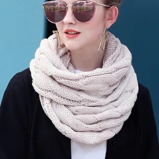 Стильные вязаные шарфы