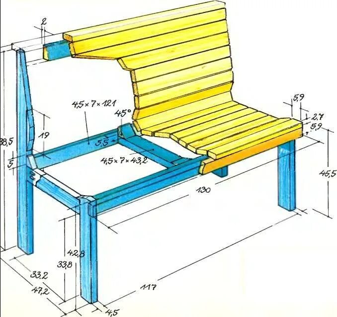 Скамейка со спинкой чертеж с размерами. Лавочка Садовая со спинкой чертеж. Размеры лавочки со спинкой из дерева своими руками чертежи и Размеры. Скамья Садовая со спинкой своими руками из дерева чертежи.