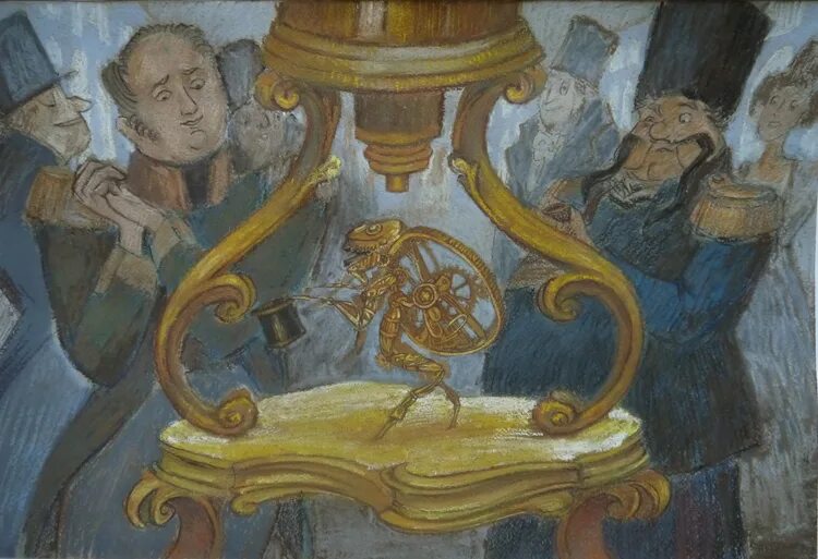 Лесков левша подкованная блоха. Левша подковал блоху. Левша лесков блоха. Нимфозория это в левше. Левша лесков иллюстрации блохи.